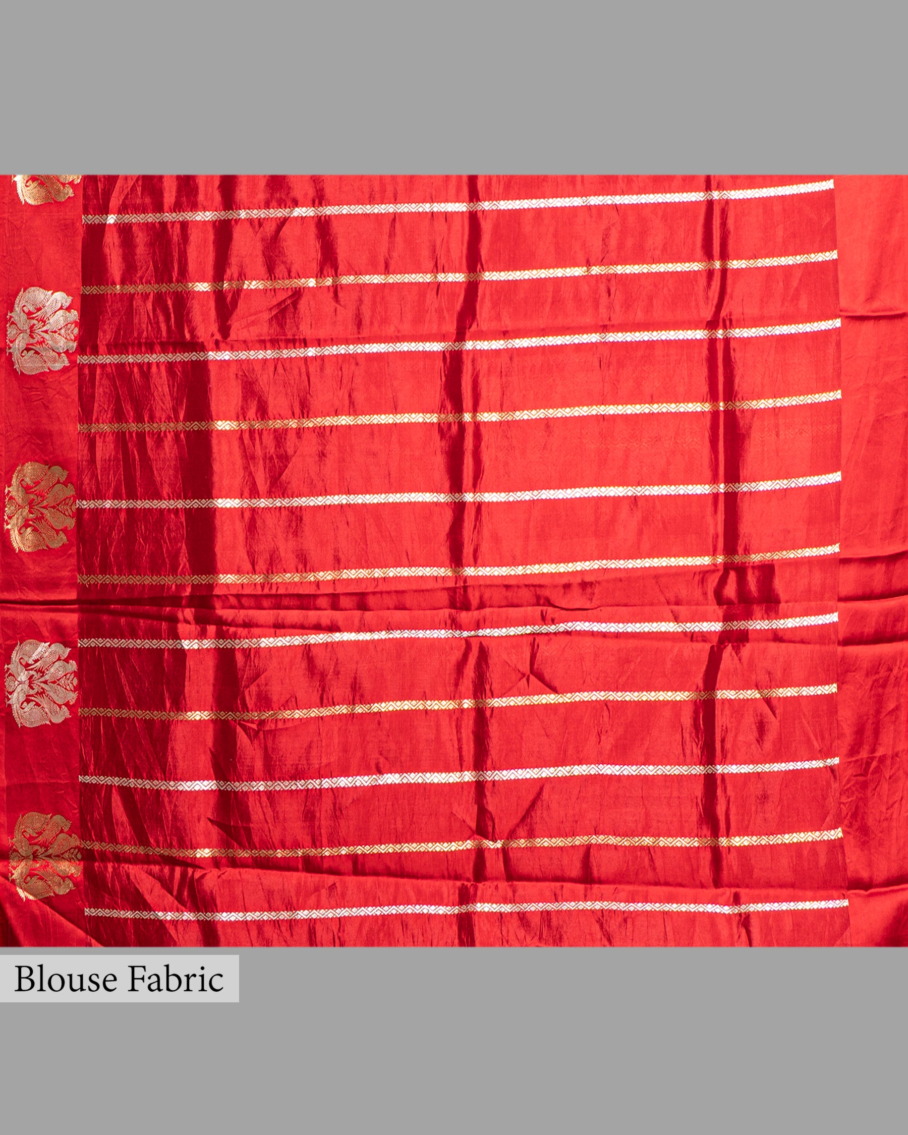 CRIMSON RED SOFT SILK BANARASI SAREE