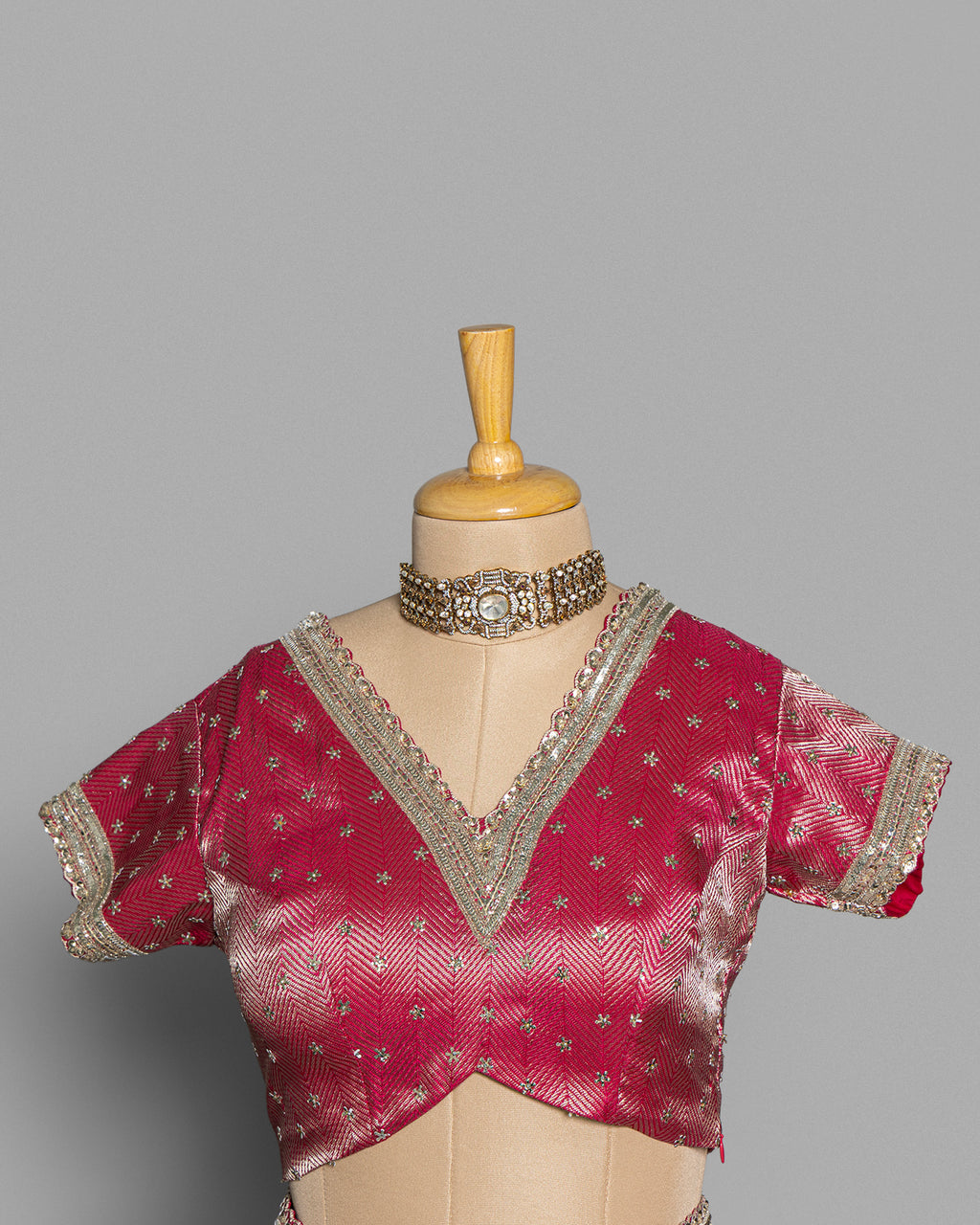 LIGHT ROSE DESIGNER ORGANZA SAREE WITH HAND EMBELLISHMENTS
