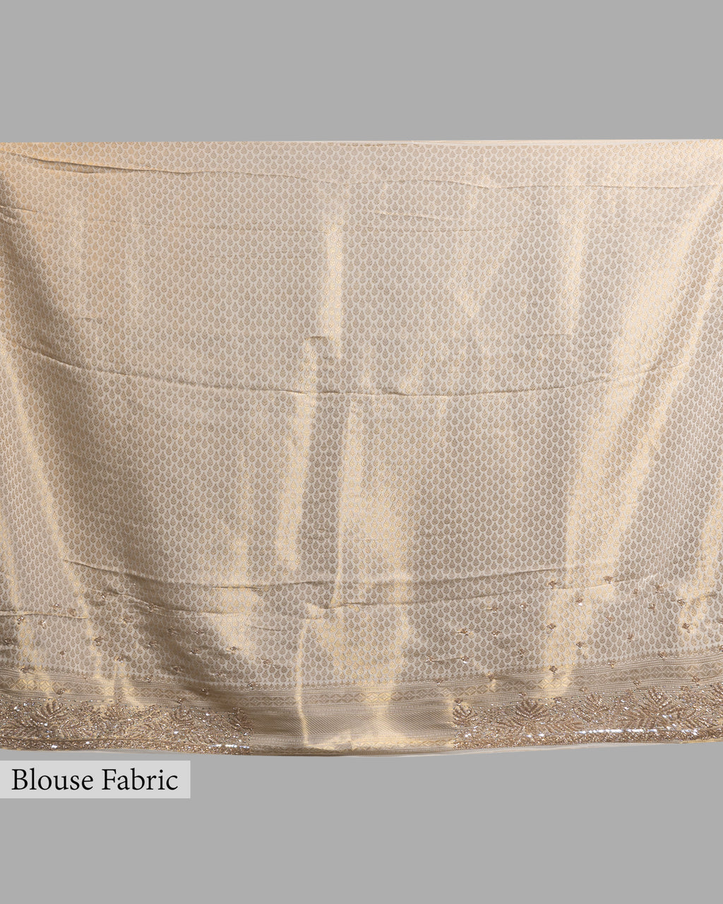 EMBELLISHED IVORY BANARASI SILK SAREE