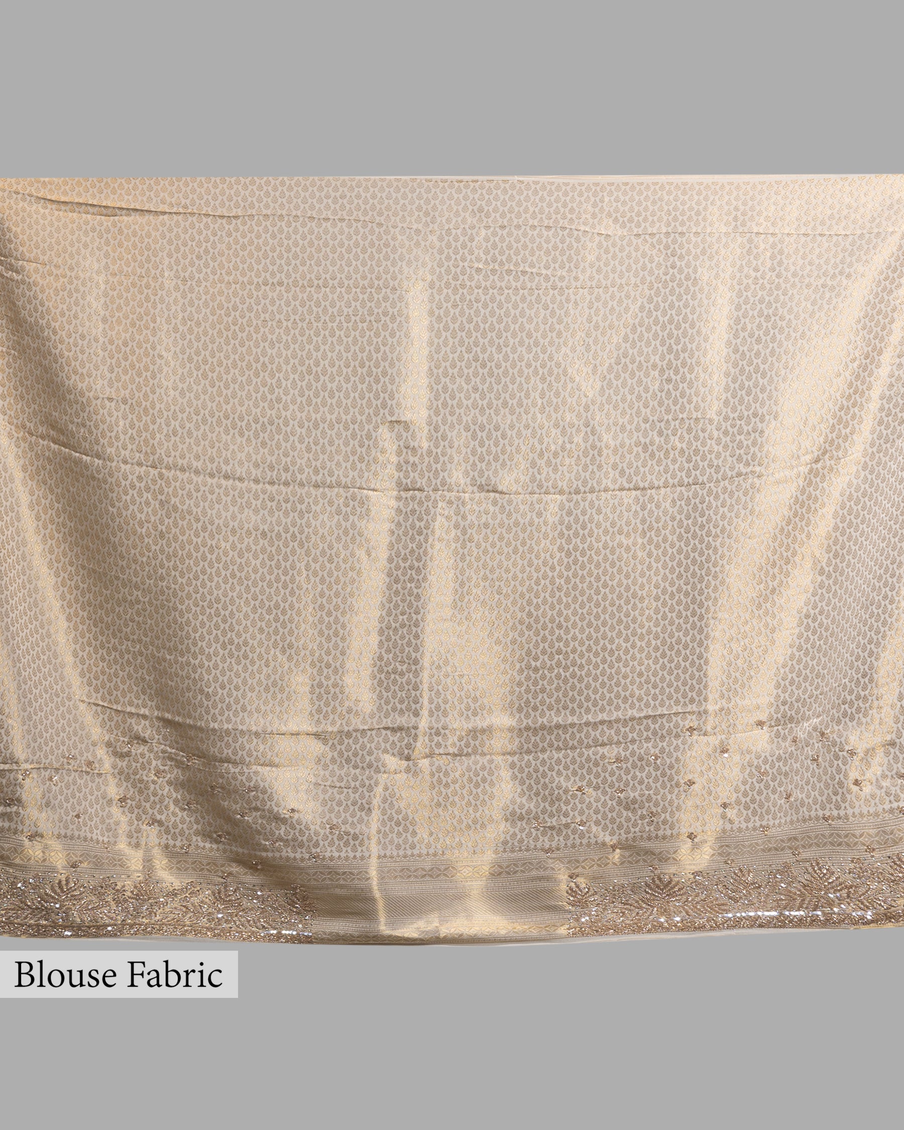 EMBELLISHED IVORY BANARASI SILK SAREE