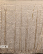 EMBELLISHED IVORY BANARASI SILK SAREE
