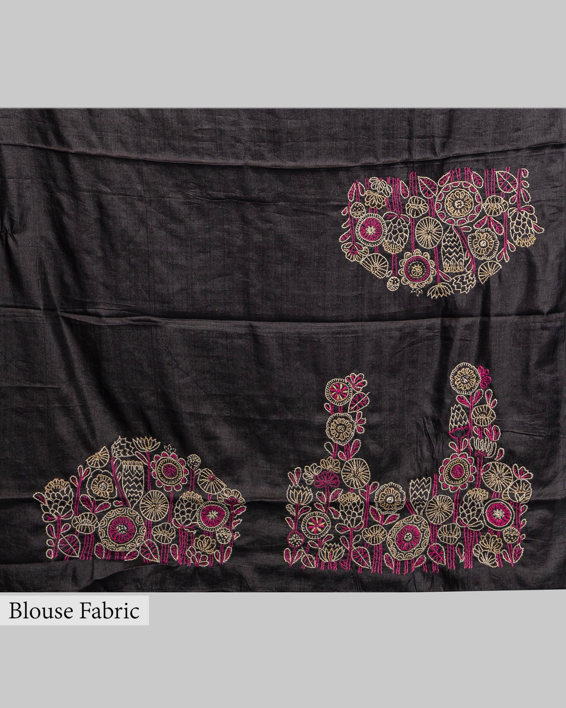 DUAL COLOR TUSSAR SILK SHIBORI PRINTED SAREE
