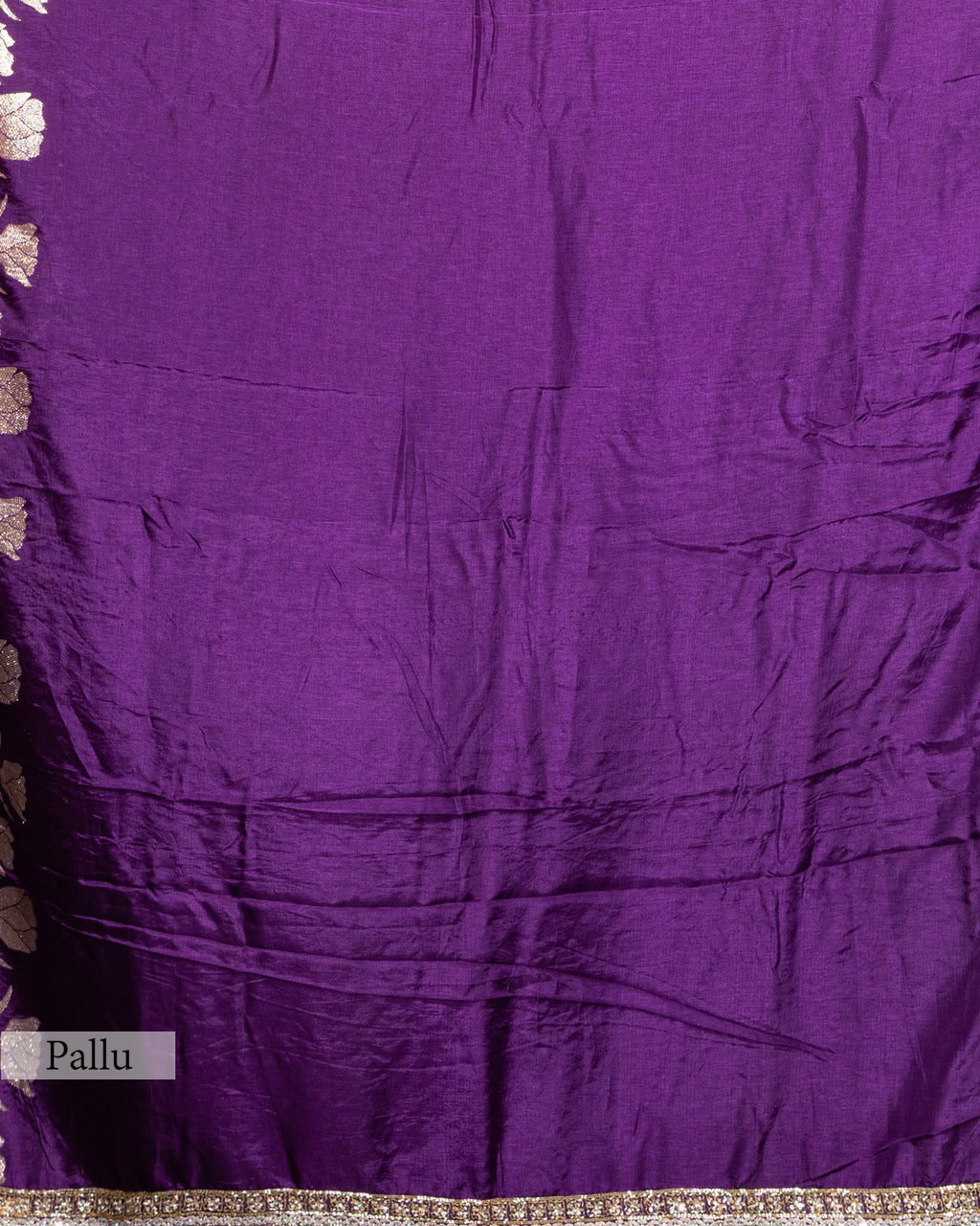PURPLE TUSSAR SILK SAREE WITH BANARASI MOTIFS