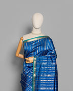 ROYAL BLUE SOFT SILK SAREE WITH CONTRAST PALLU