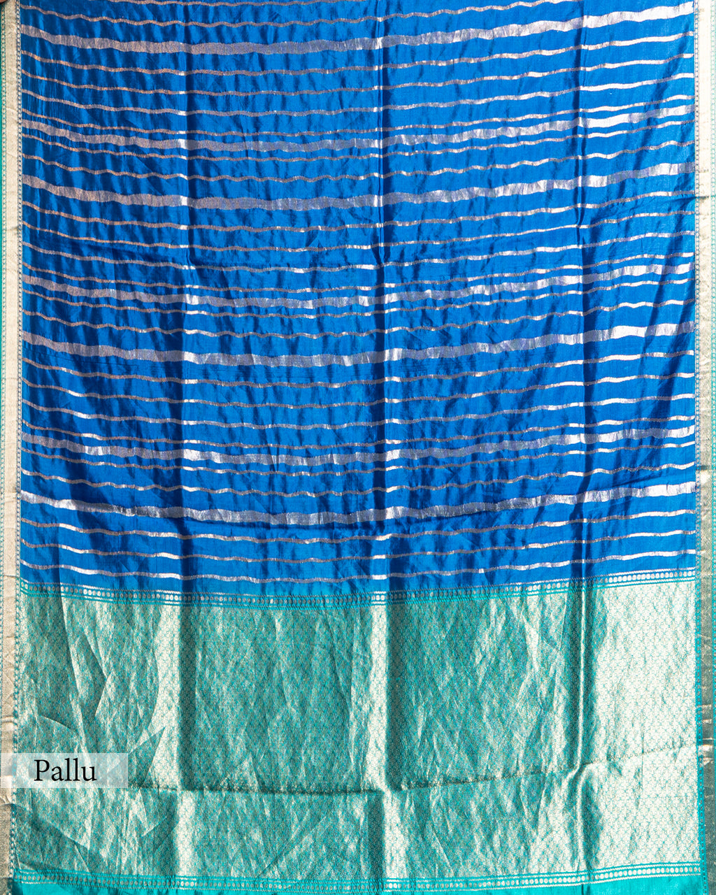 ROYAL BLUE SOFT SILK SAREE WITH CONTRAST PALLU
