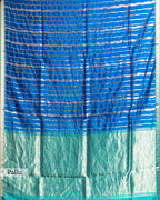 ROYAL BLUE SOFT SILK SAREE WITH CONTRAST PALLU