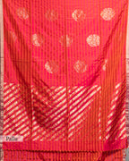 DUAL-TONE SOFT KATAN SILK SAREE WITH LEHERIYA PALLU