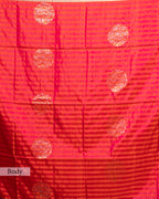 DUAL-TONE SOFT KATAN SILK SAREE WITH LEHERIYA PALLU