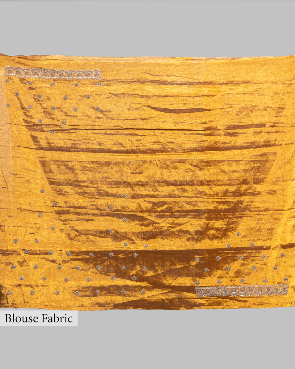 SILVER GOLD ZARDOZI WORK SOFT TISSUE SAREE