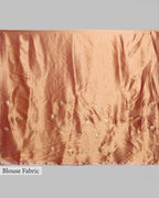 BLUSH PINK WITH ROSE GOLD FINISH TISSUE SAREE