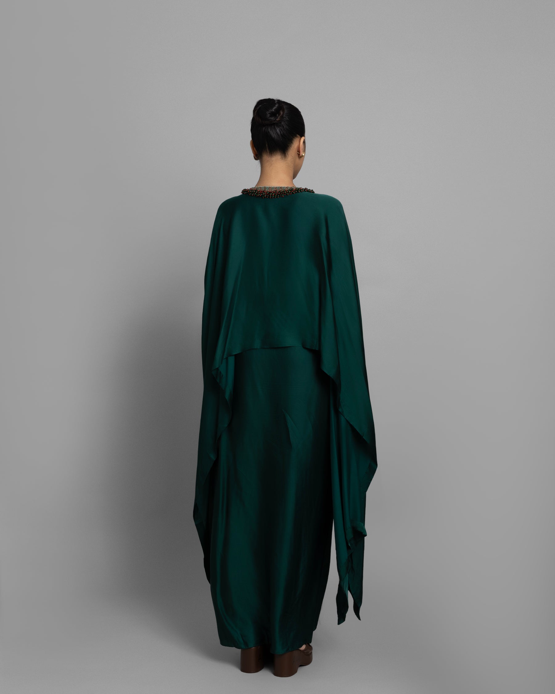 ANTIQUE ZARDOZI HIGH-LOW KAFTAN SET