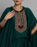 ANTIQUE ZARDOZI HIGH-LOW KAFTAN SET