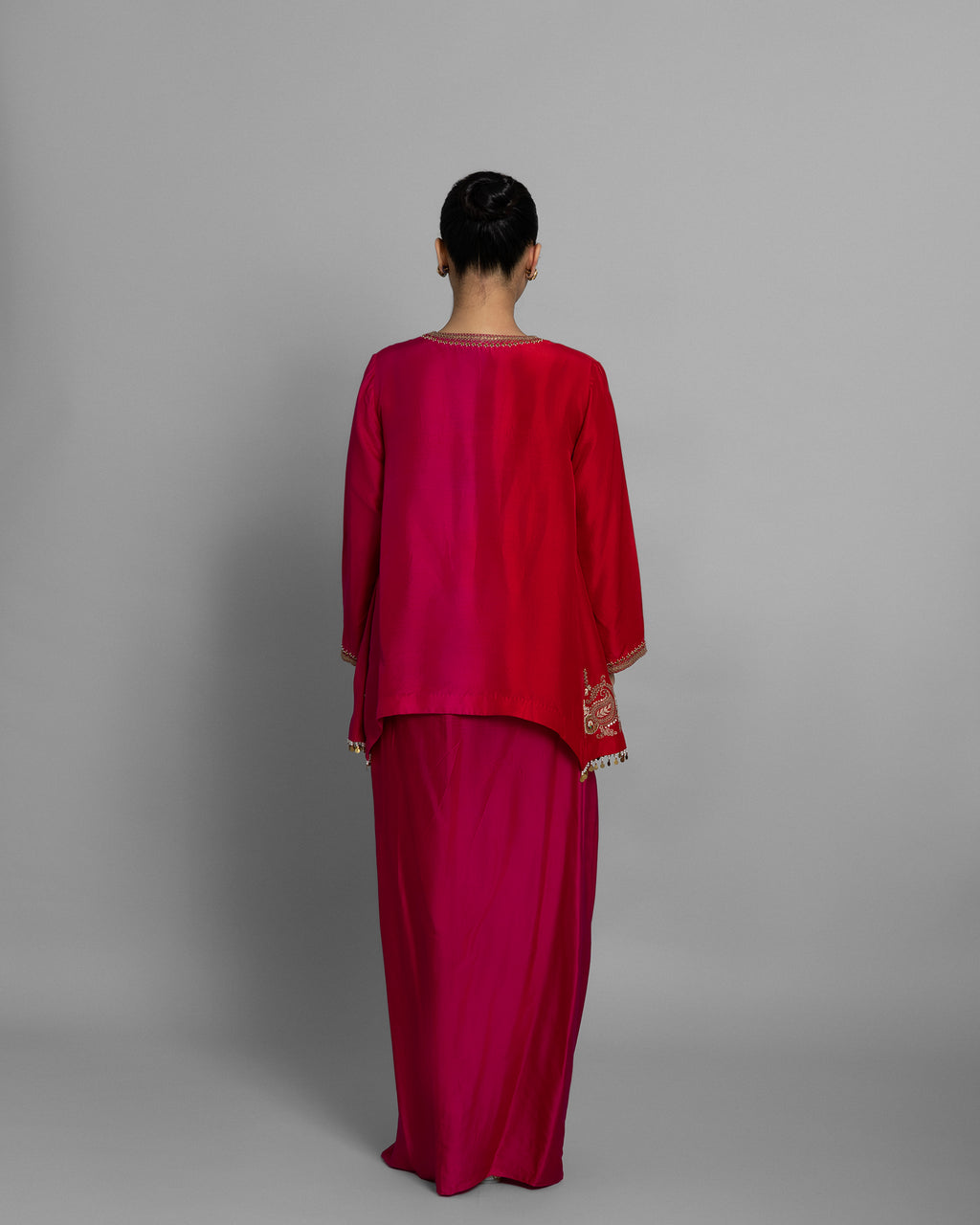 RANI PINK & CRIMSON OMBRE SET