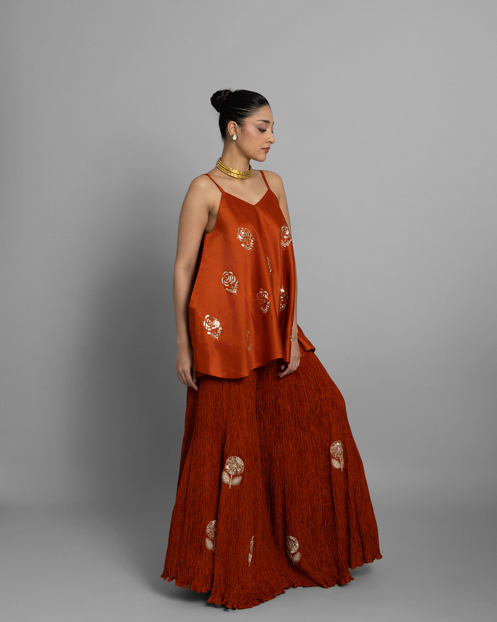 MUKAISH FLARED PALAZZO SET