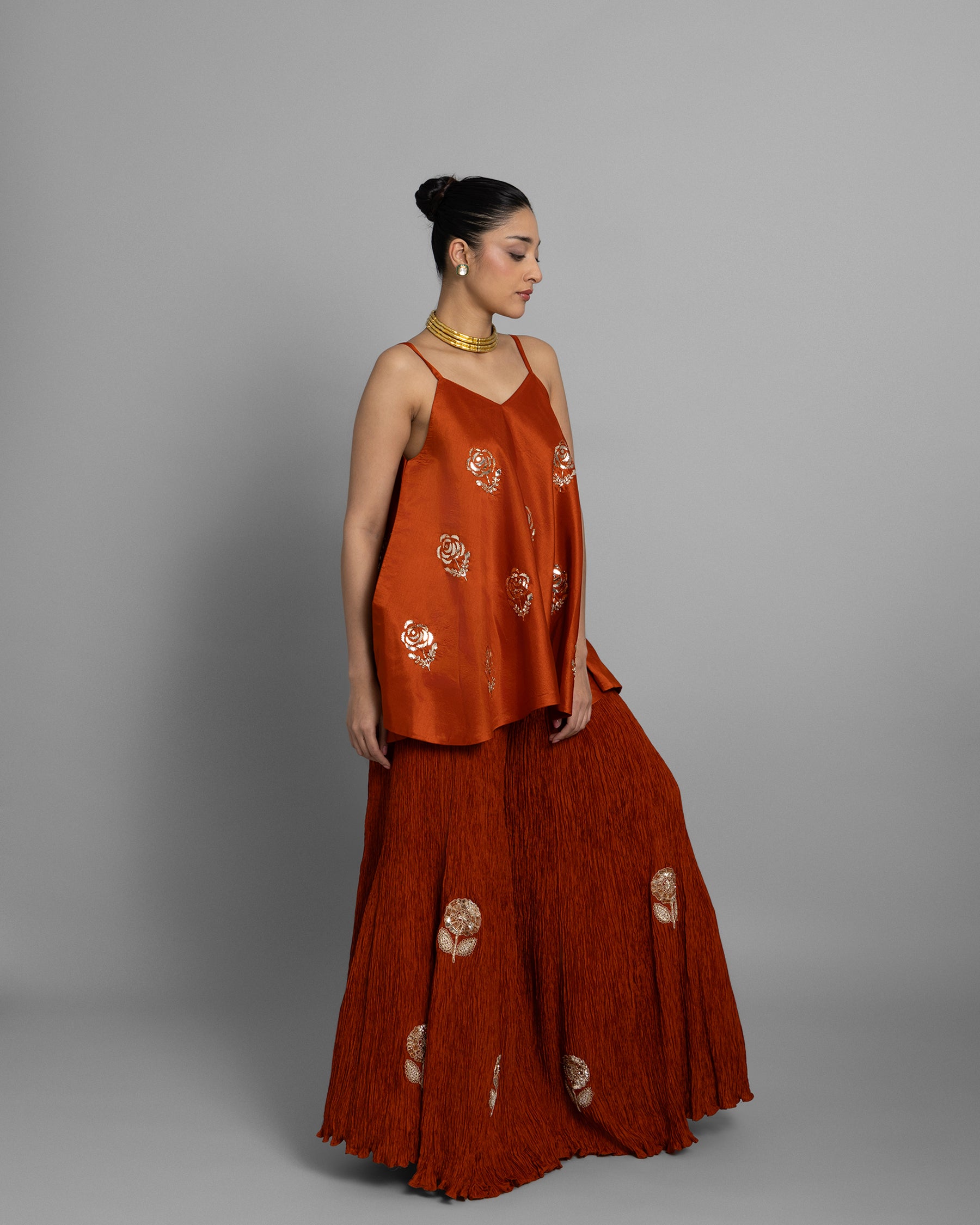 MUKAISH FLARED PALAZZO SET