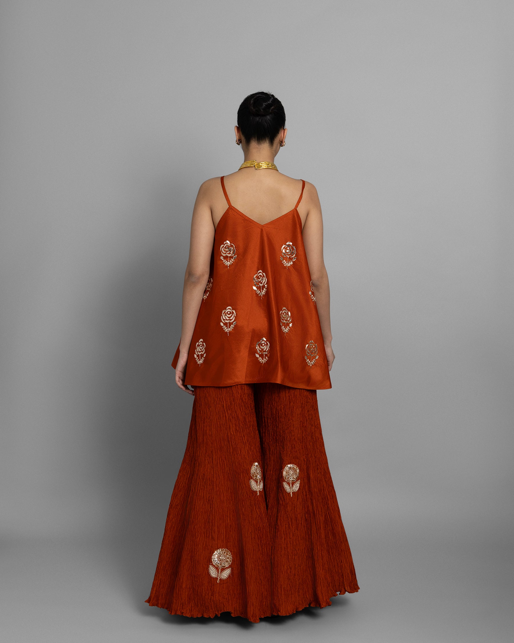 MUKAISH FLARED PALAZZO SET