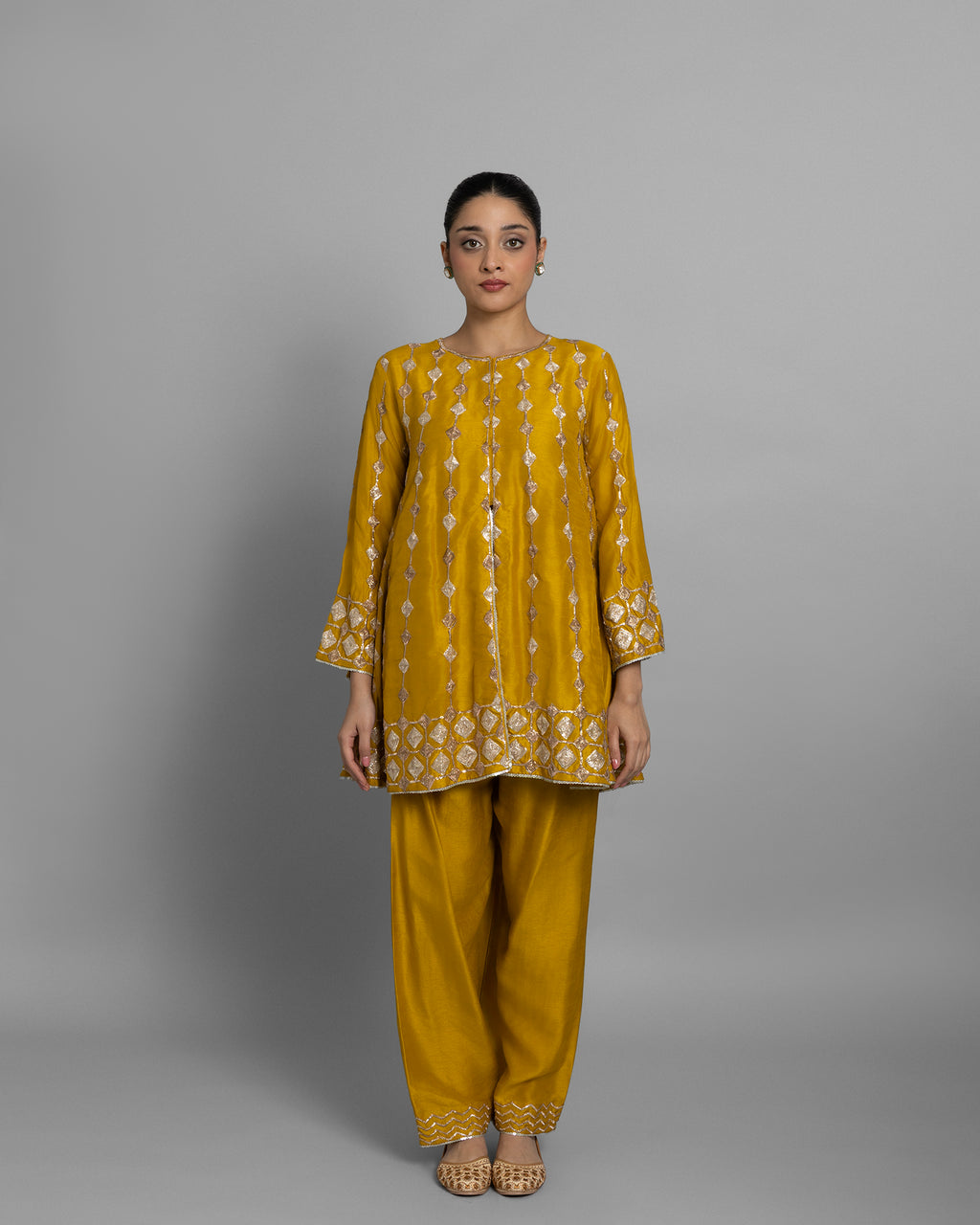 CANARY YELLOW PITTA WORK SUIT SET