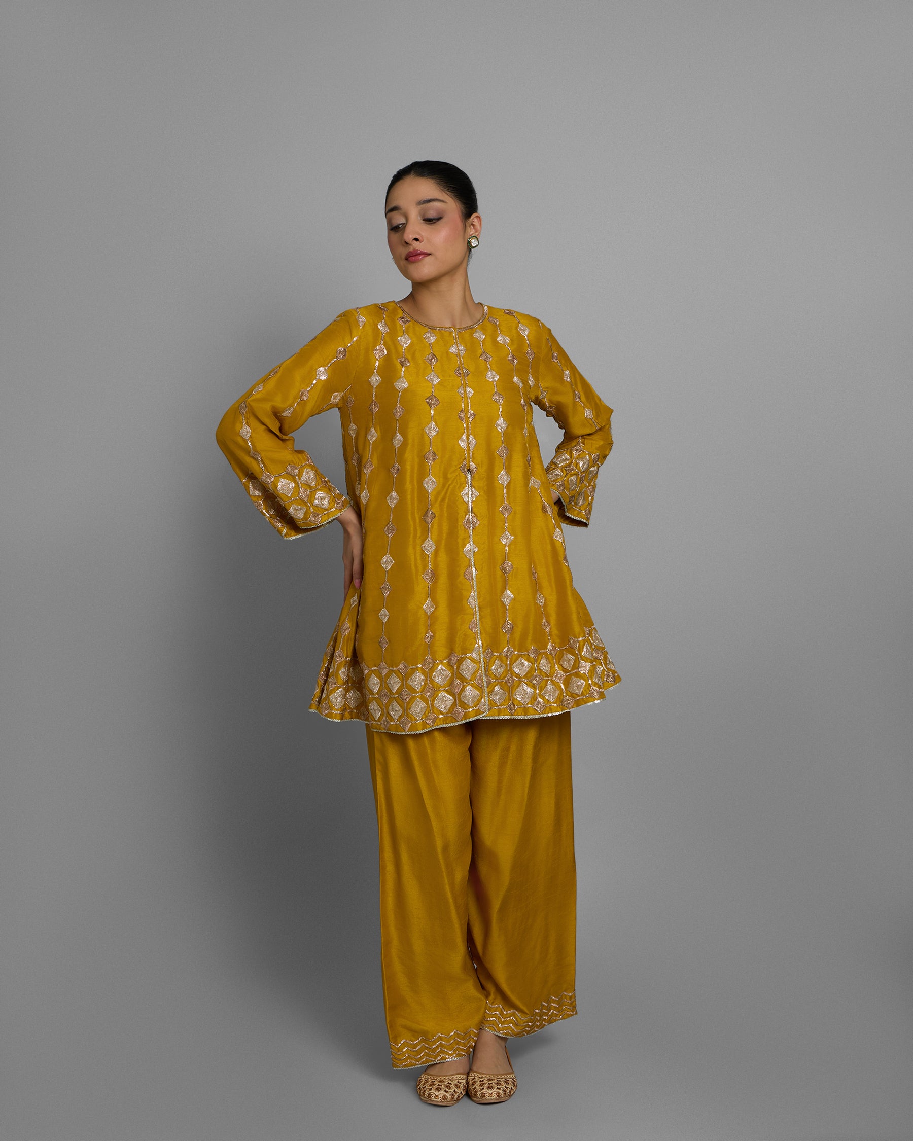 CANARY YELLOW PITTA WORK SUIT SET