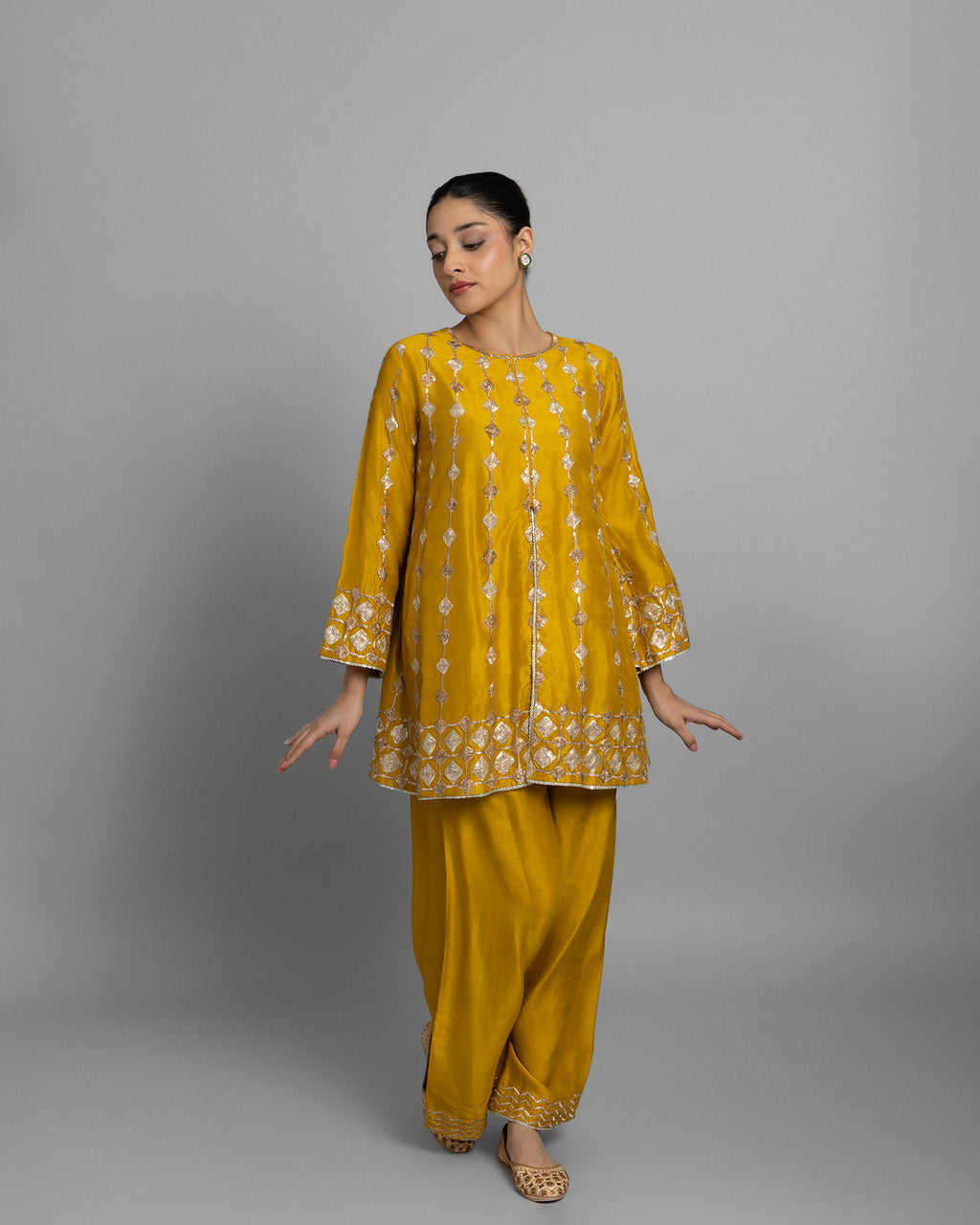 CANARY YELLOW PITTA WORK SUIT SET