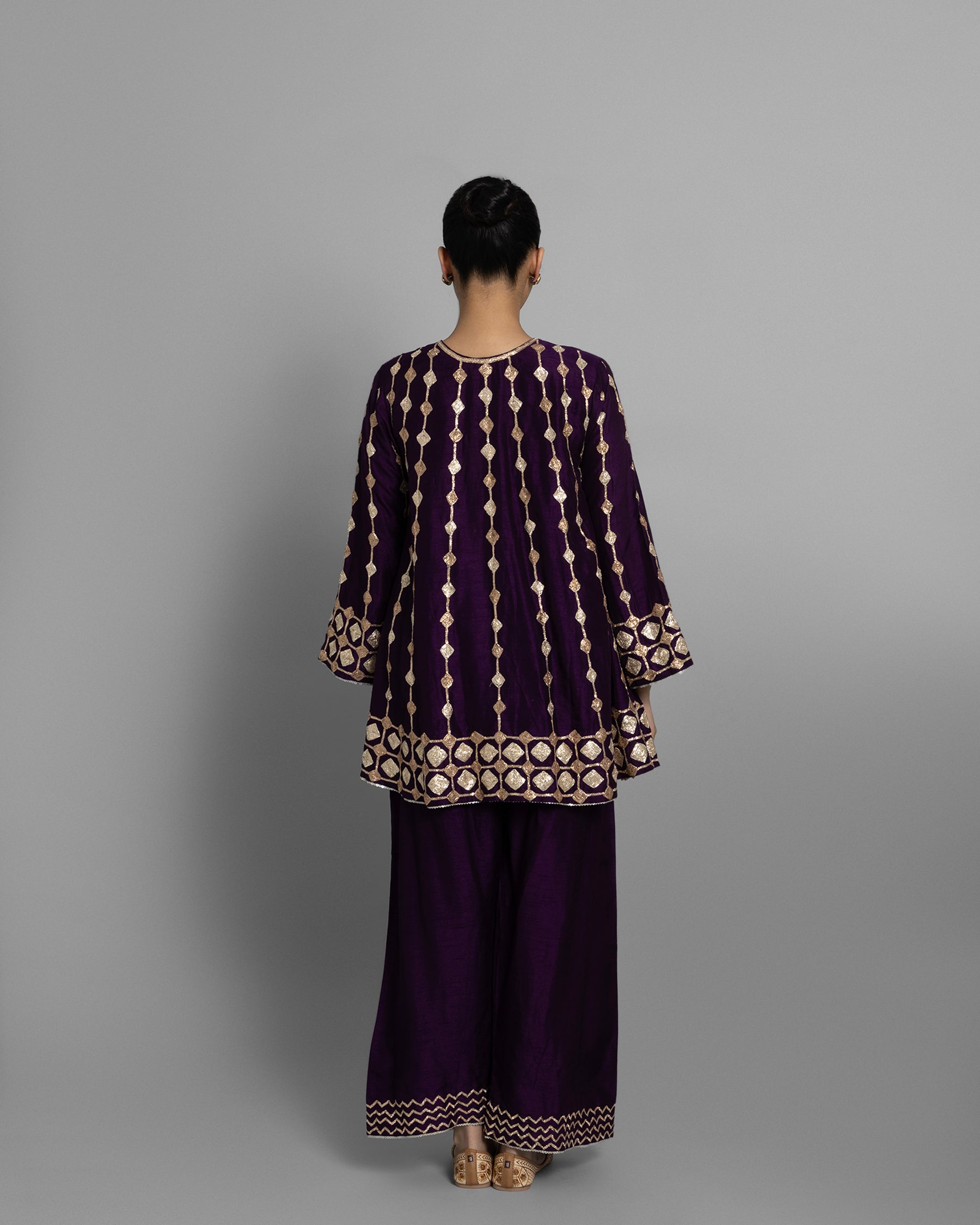 ROYAL PURPLE PITTA WORK SUIT SET