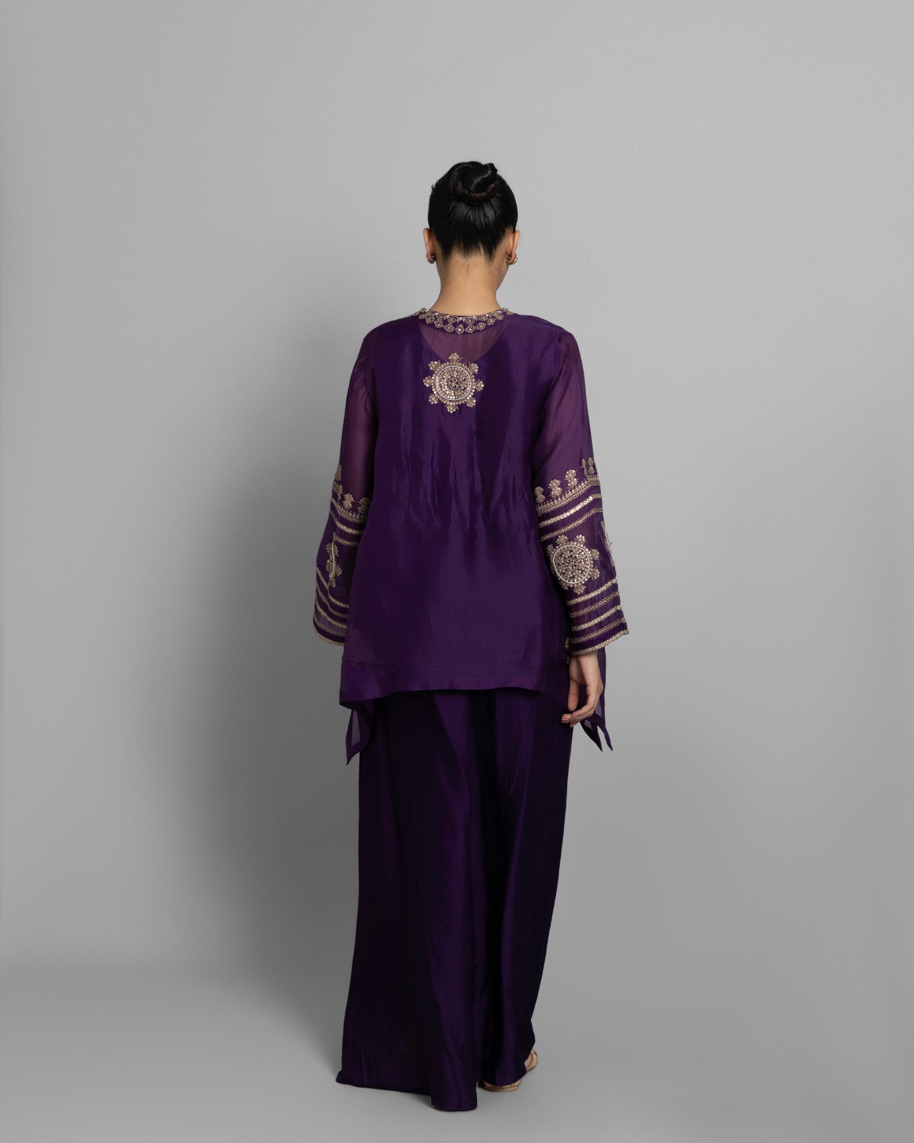 JAMUNI ORGANZA CAPE & COWL SET