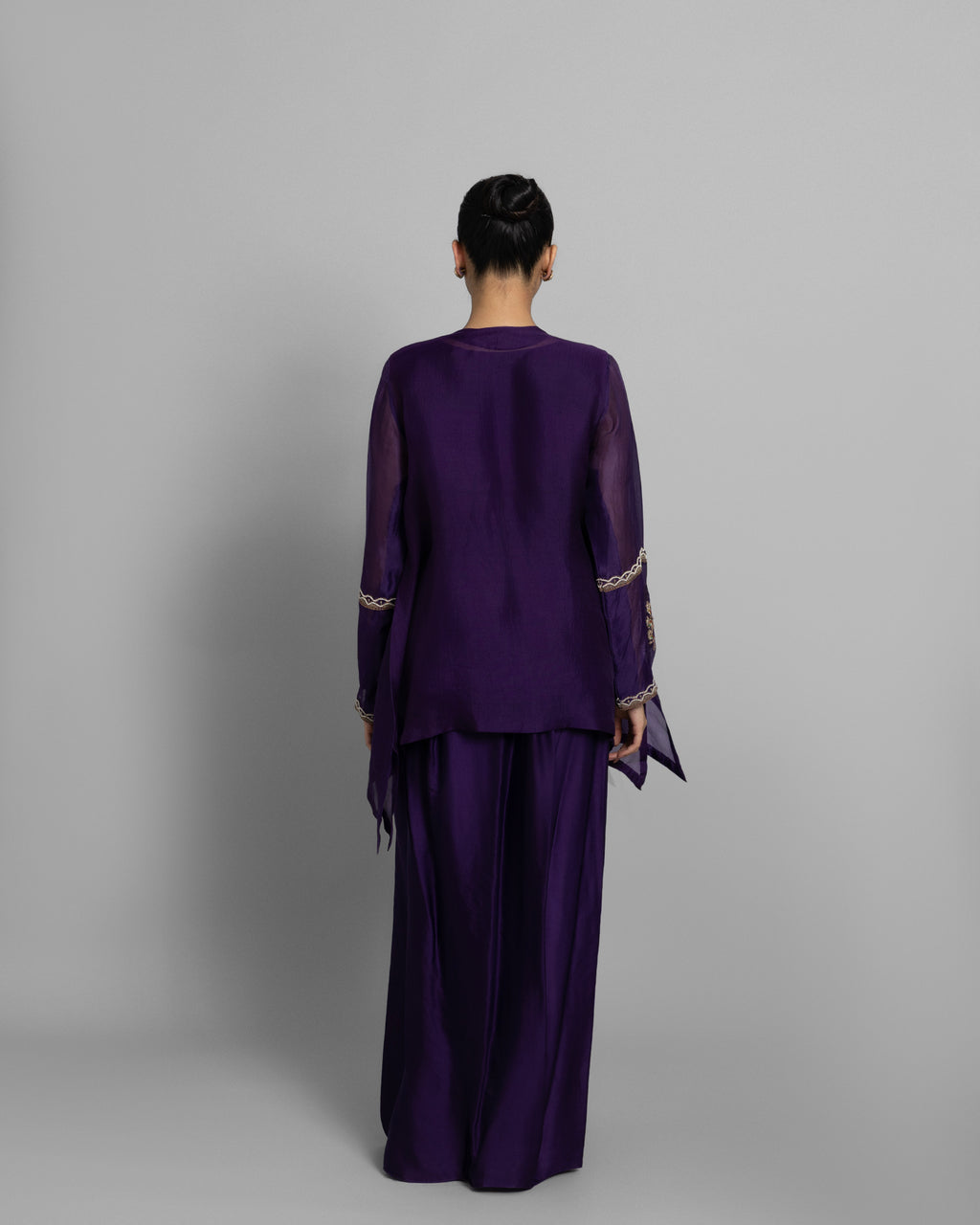 JAMUNI ORGANZA CAPE & COWL SET