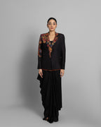 MIDNIGHT EBONY ART BLAZER SET