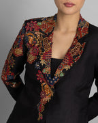MIDNIGHT EBONY ART BLAZER SET