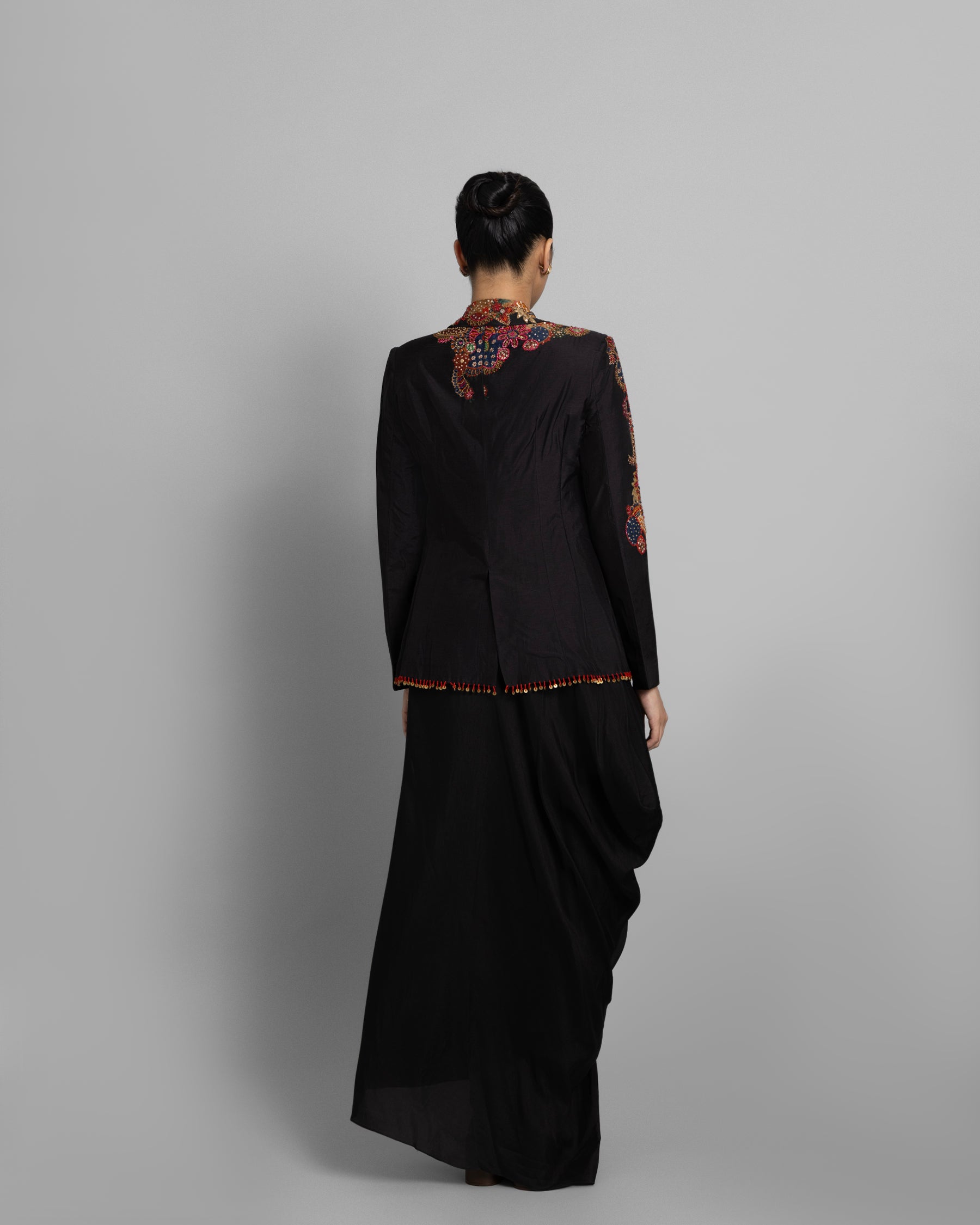 MIDNIGHT EBONY ART BLAZER SET