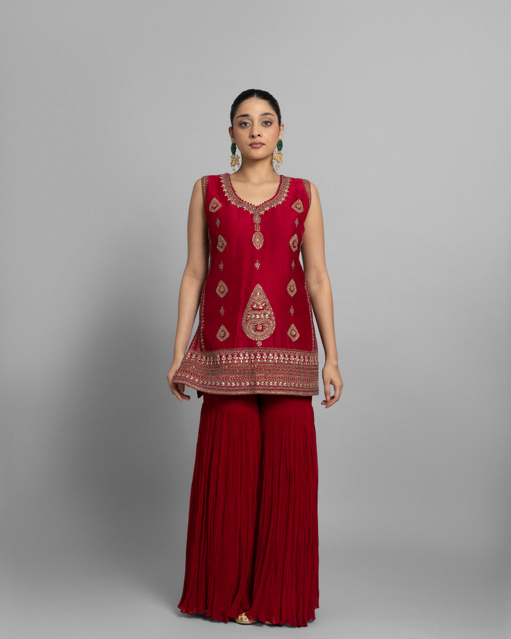ANTIQUE MARODI WORK CAPE SET