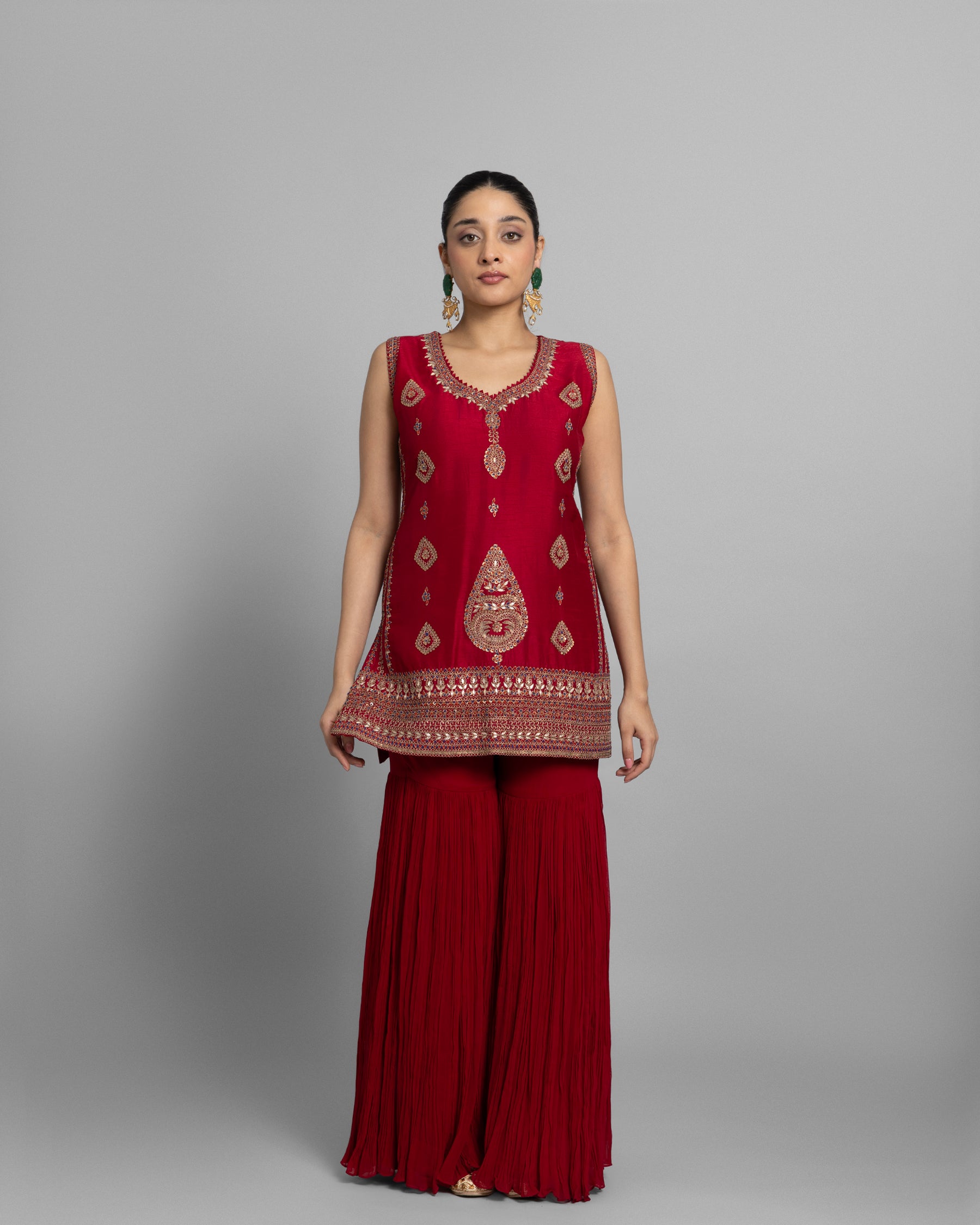 ANTIQUE MARODI WORK CAPE SET