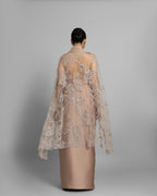 CHAMPAGNE GOLD HIGH-LOW CAPE SET