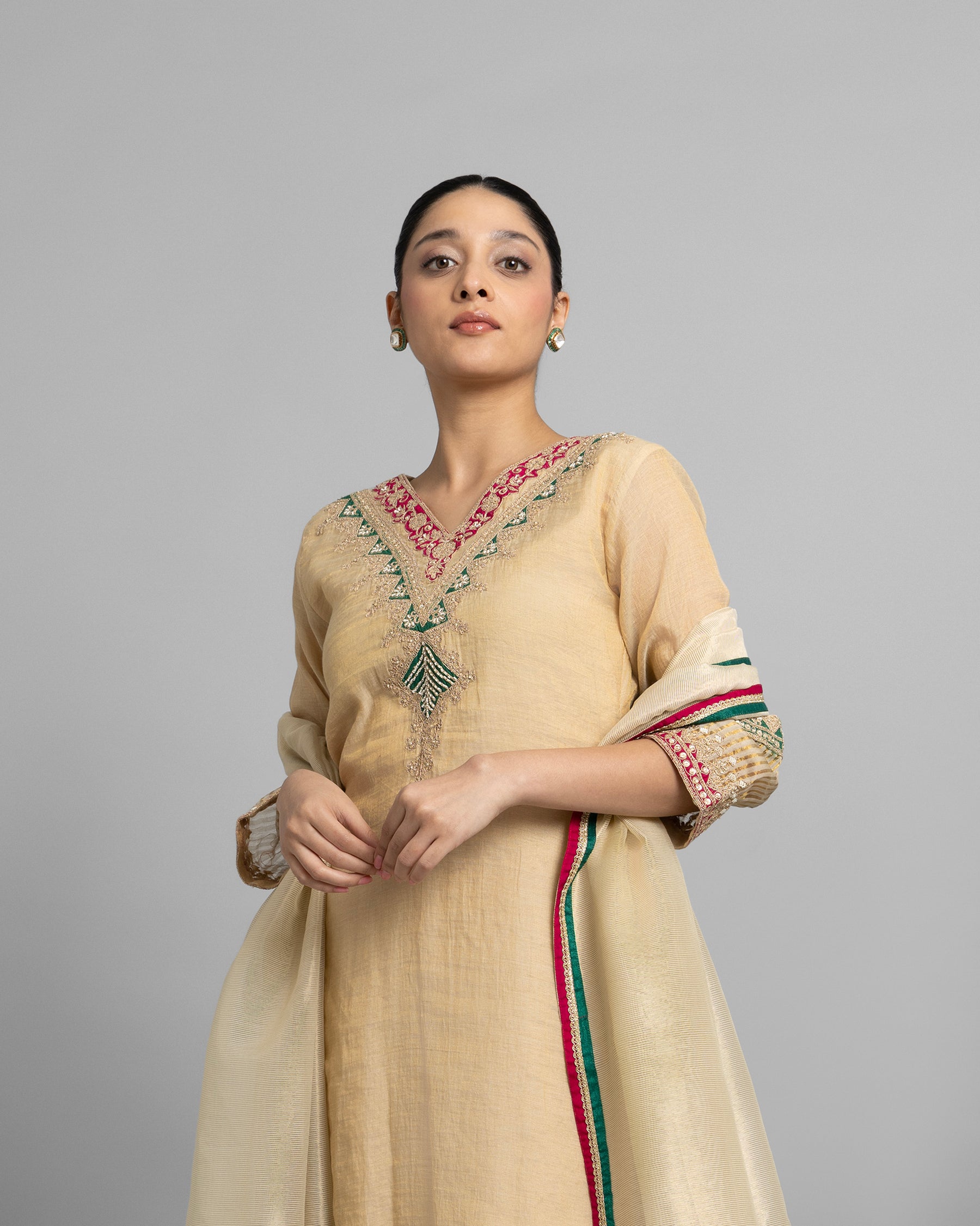 MARODI WORK KURTA & FARSI SALWAR