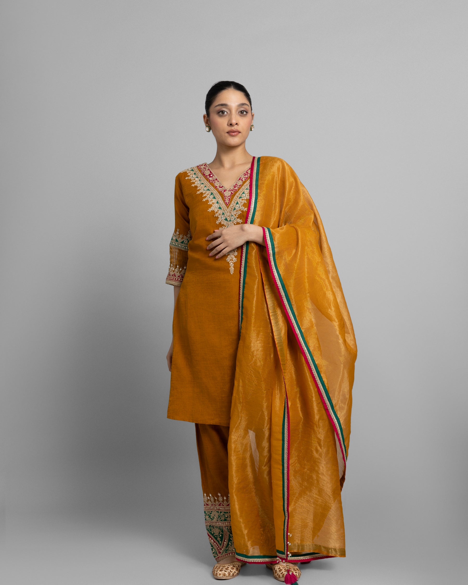 MARODI WORK KURTA & FARSI SALWAR