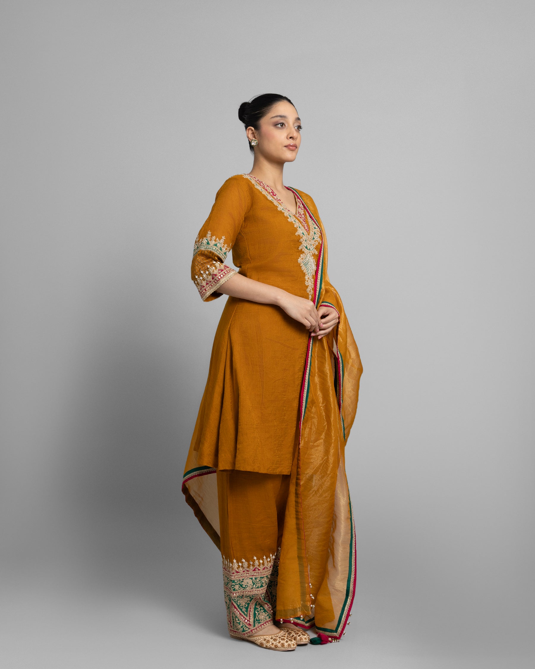 MARODI WORK KURTA & FARSI SALWAR