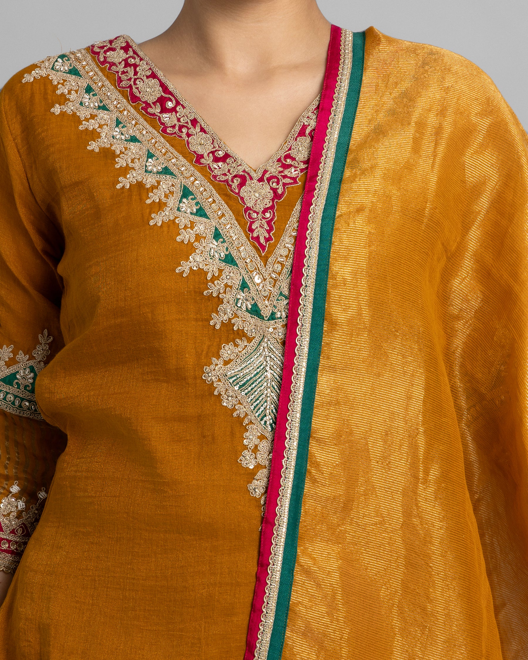 MARODI WORK KURTA & FARSI SALWAR