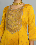 BANARASI EMBROIDERED GHARARA SET