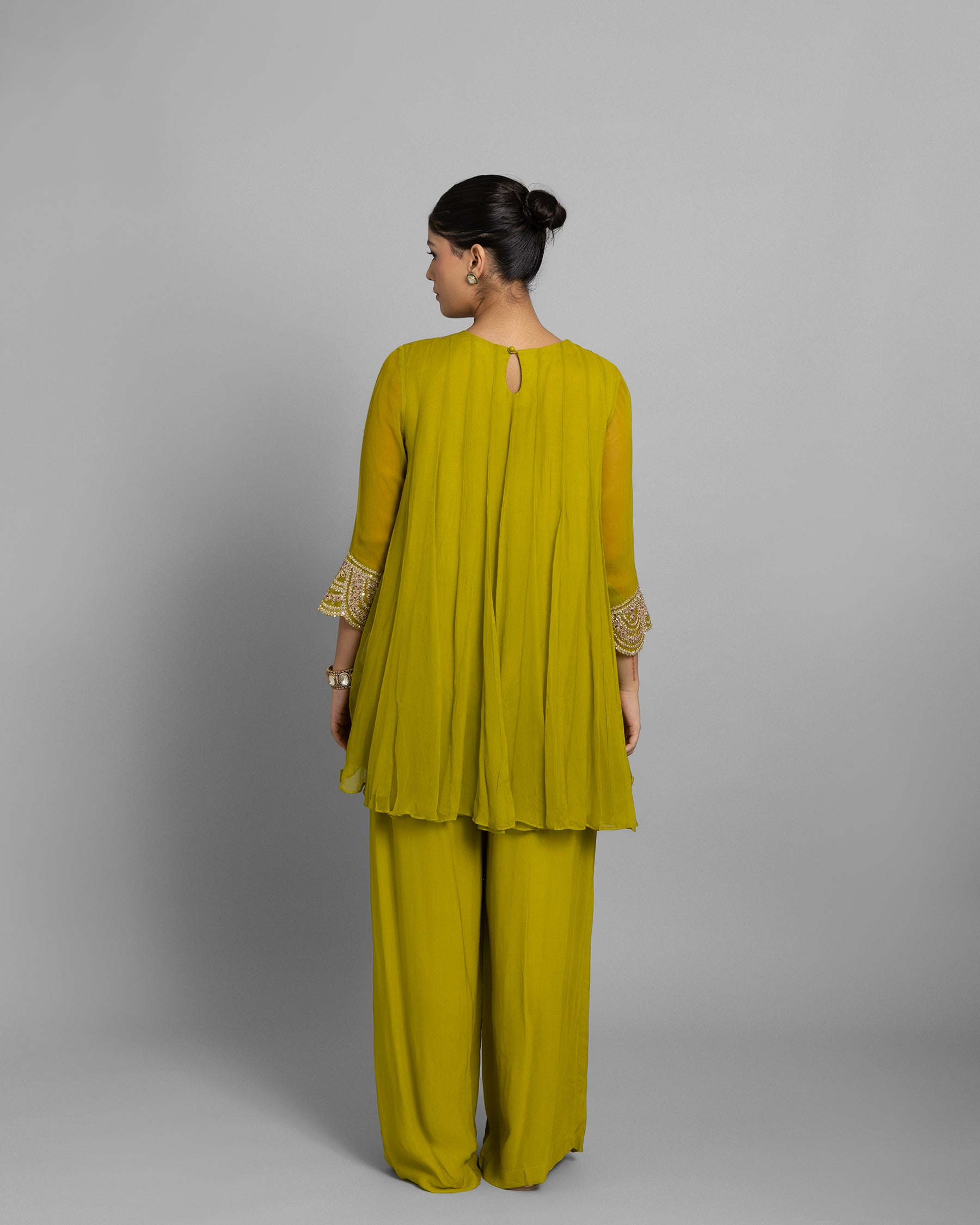 MEHENDI GREEN FLOWY FUSION ENSEMBLE