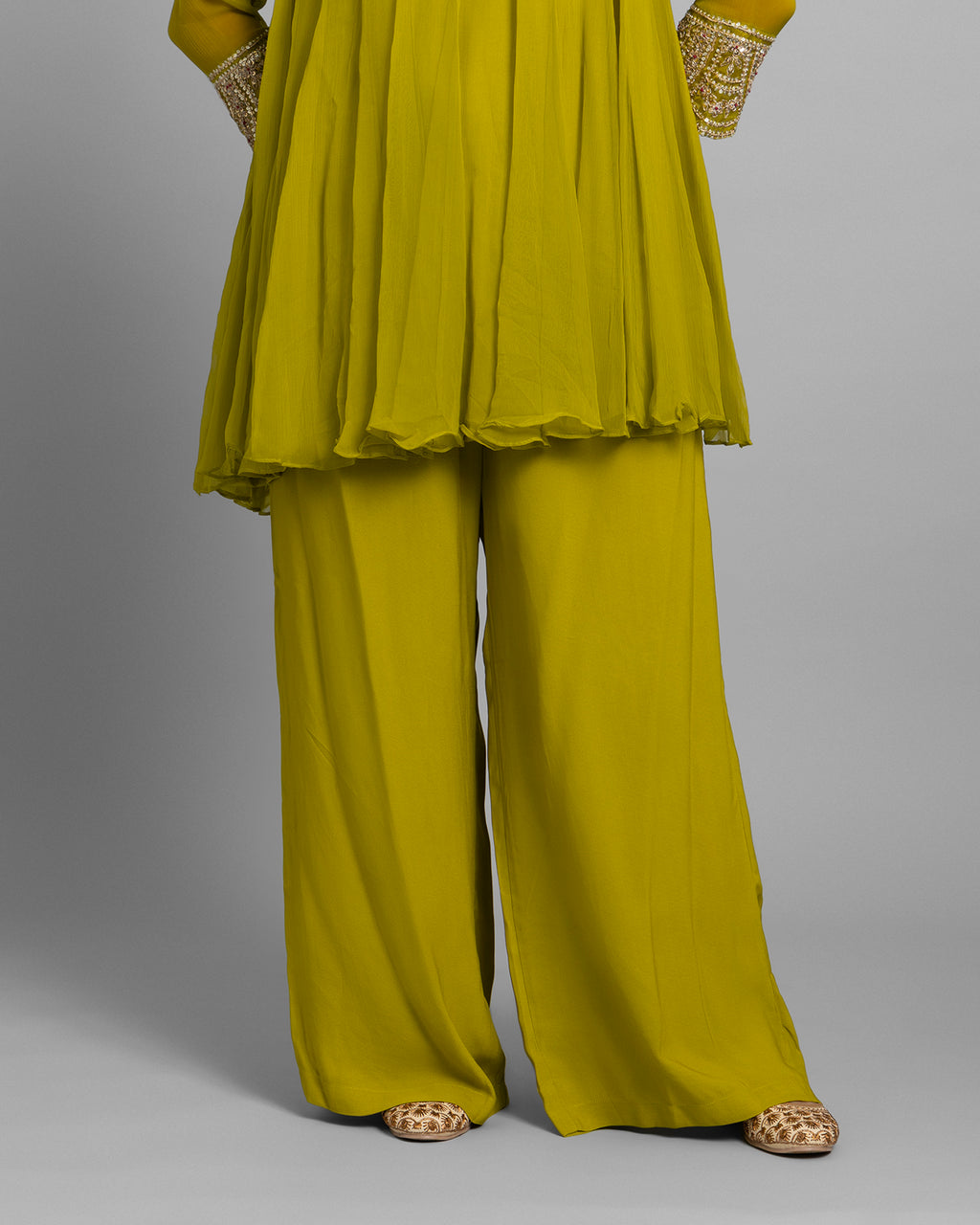 MEHENDI GREEN FLOWY FUSION ENSEMBLE