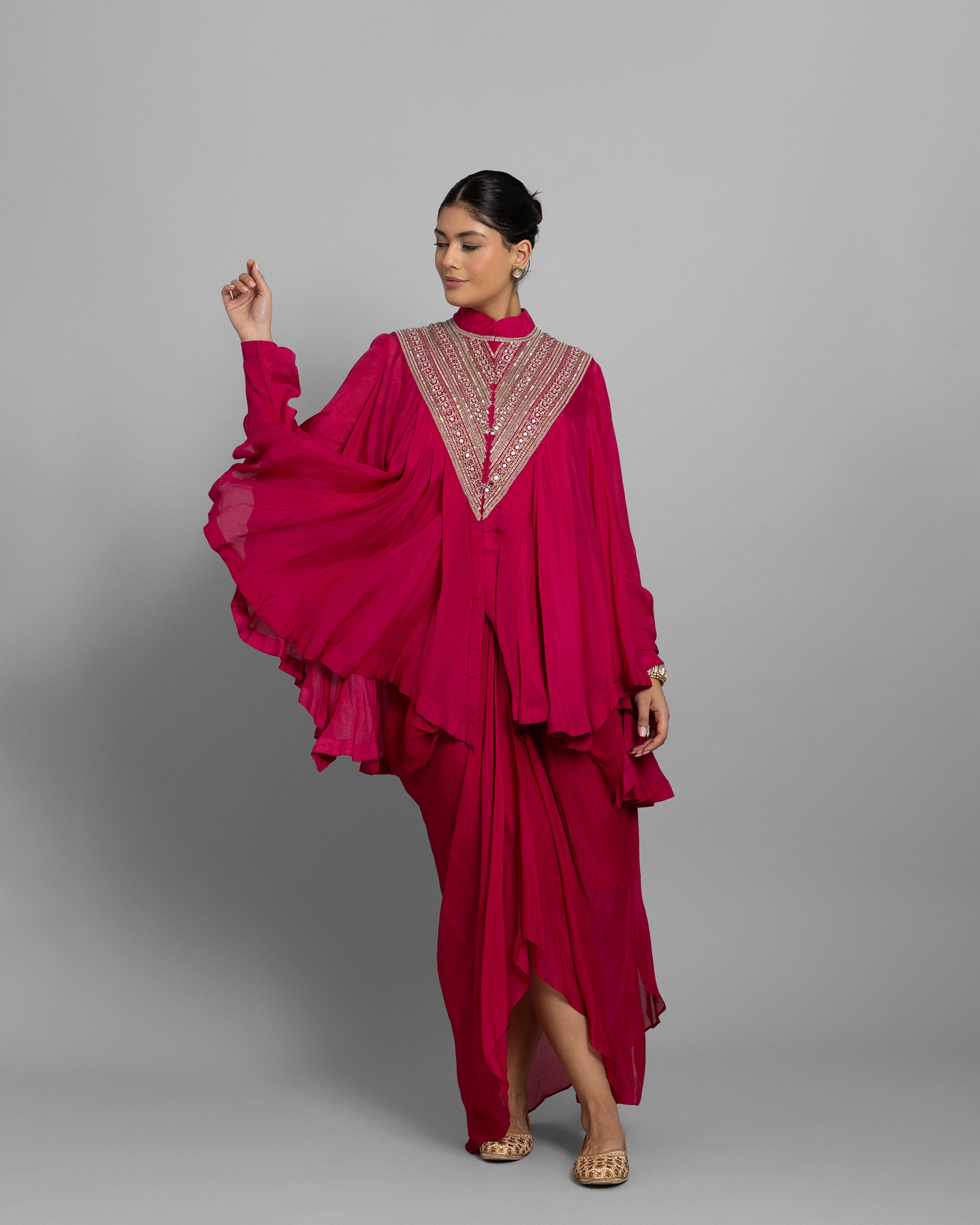 RANI PINK FLOWY FUSION ENSEMBLE