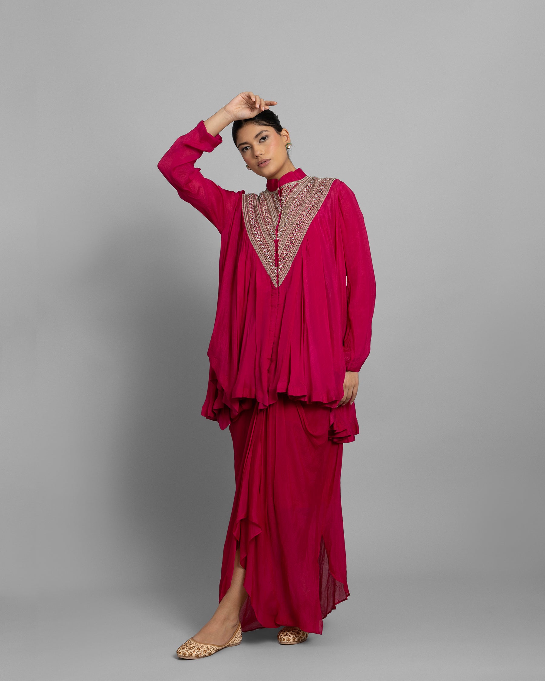 RANI PINK FLOWY FUSION ENSEMBLE