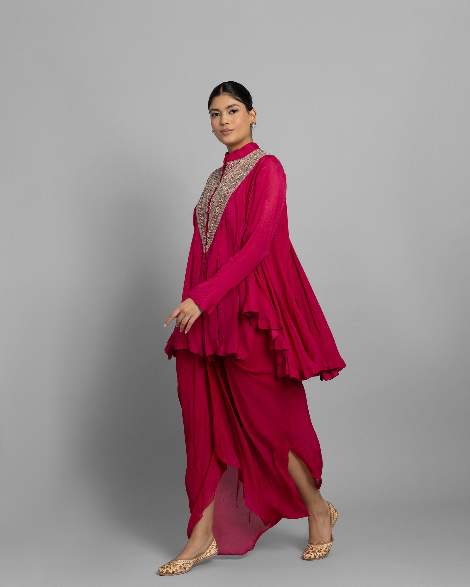 RANI PINK FLOWY FUSION ENSEMBLE