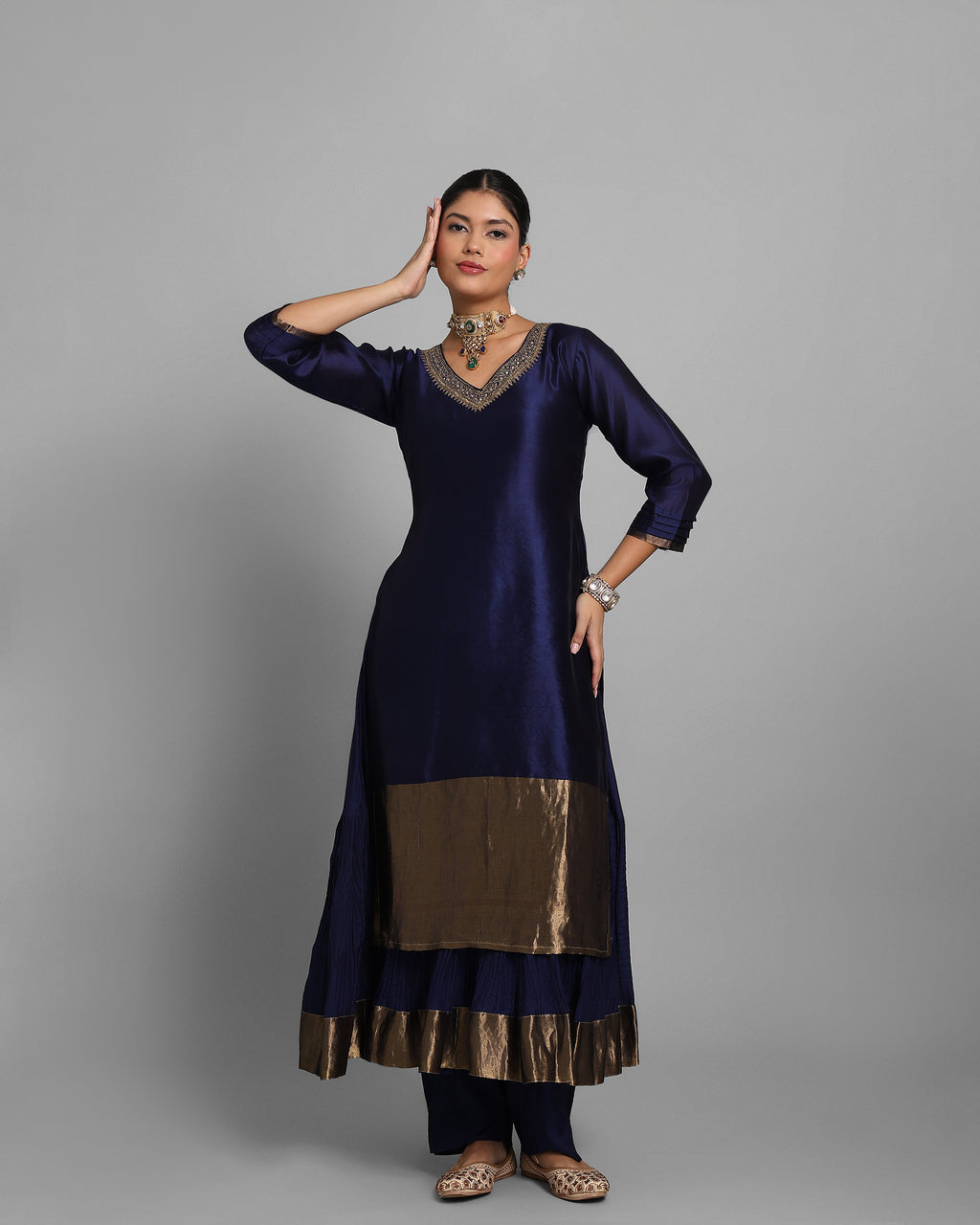 NAVY BLUE LAACHA SET