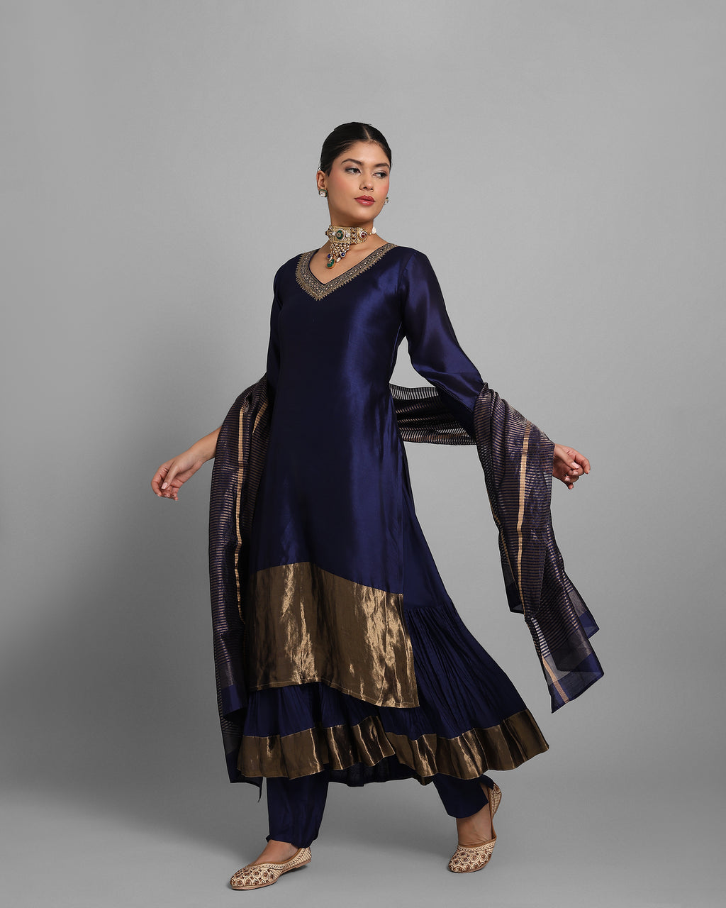NAVY BLUE LAACHA SET