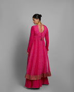 FUCHSIA ANGARAKHA ANARKALI SET