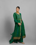 EMERALD GREEN ANGARAKHA ANARKALI SET