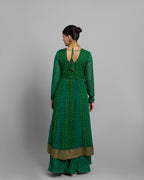 EMERALD GREEN ANGARAKHA ANARKALI SET