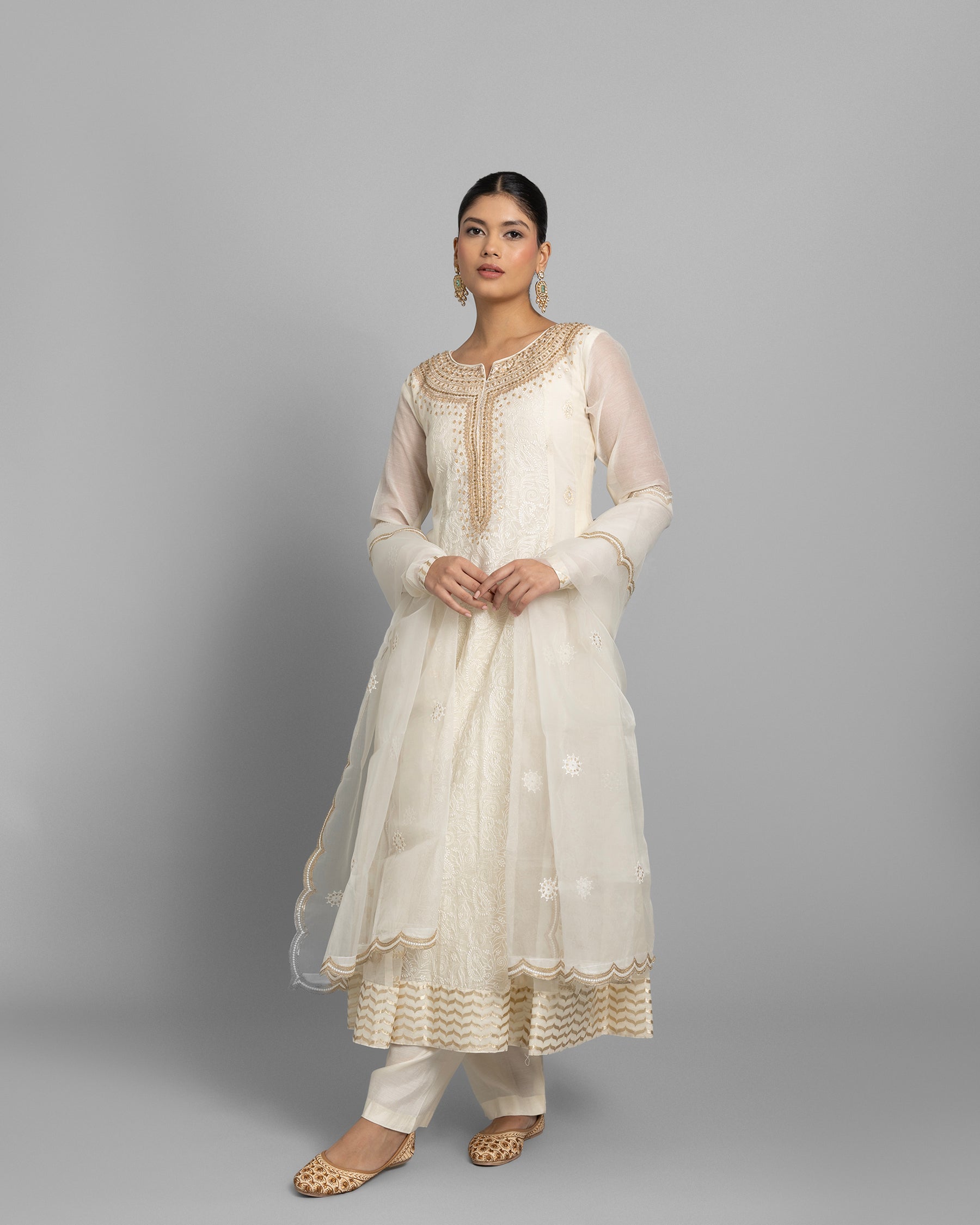 IVORY LUCKNOWI ANARKALI ENSEMBLE
