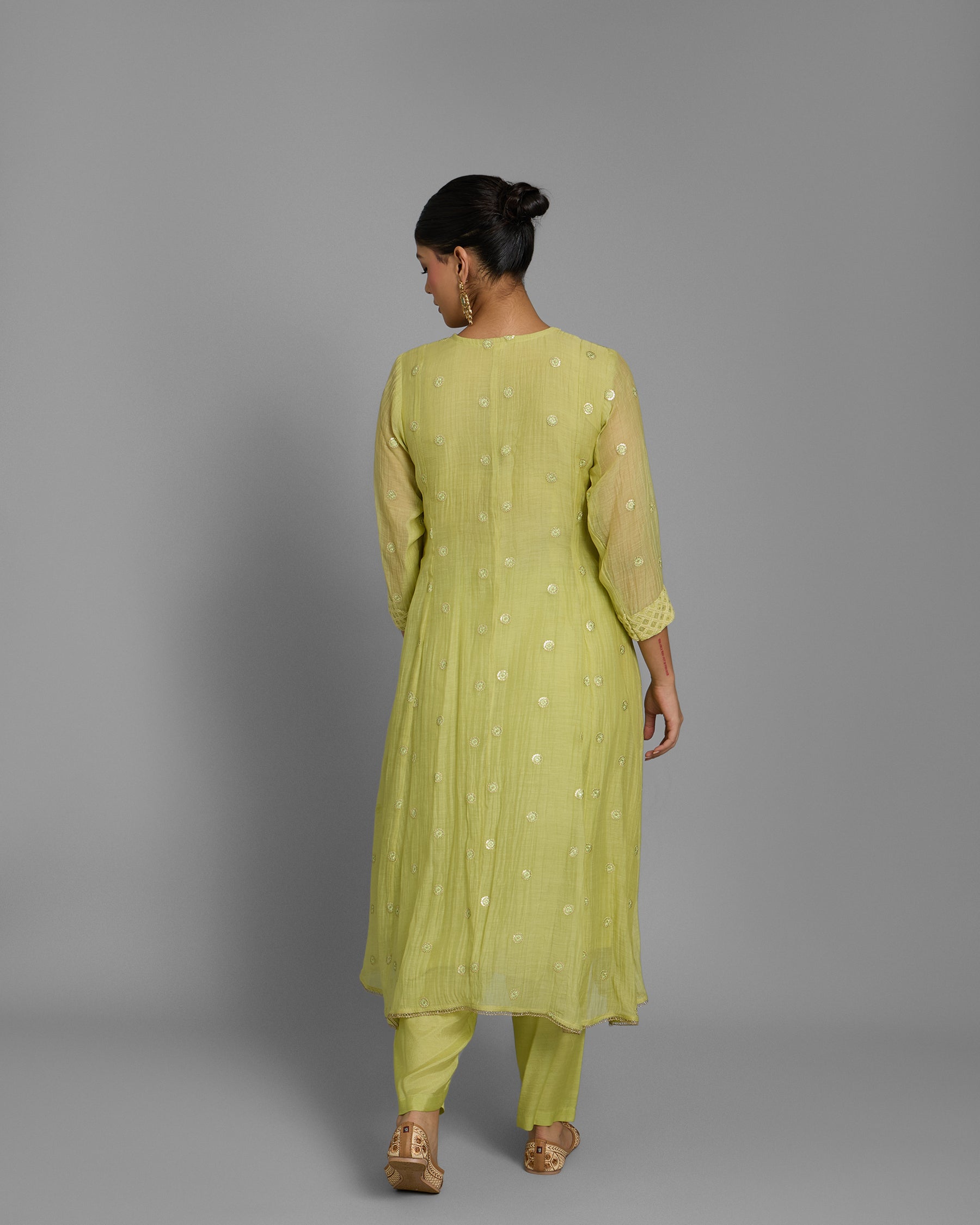 LIME LUCKNOWI ANARKALI ENSEMBLE