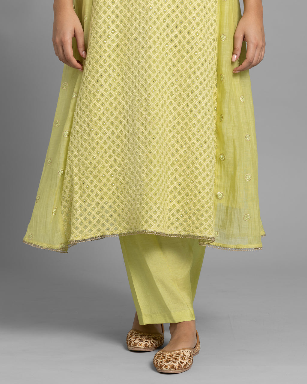 LIME LUCKNOWI ANARKALI ENSEMBLE